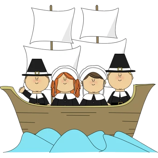 пиратский корабль клипарт, команда пиратского корабля, рисунок пиратского корабля, день благодарения мэйфлауэр, пиратский корабль мультяшный