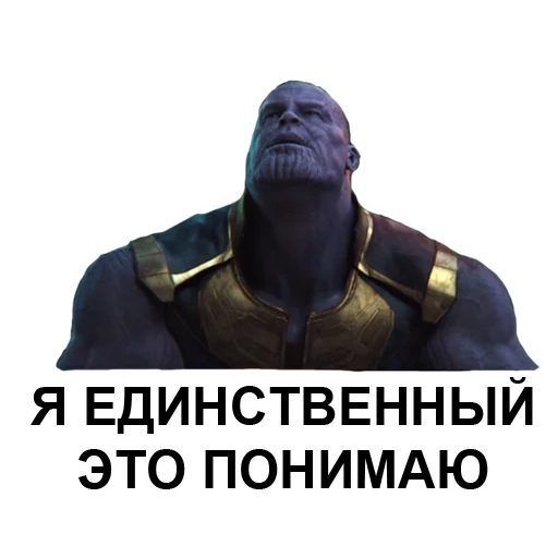 thanos, thanos phrase, i'm the only one who understands this thanos