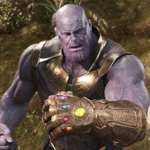 thanos, pietra thanos, suono di thanos, infinity gauntlet, finale di partita di thanos avengers