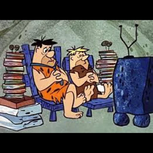 flintstouns, fred flintstone, pensa flintstone, grotte serie animate