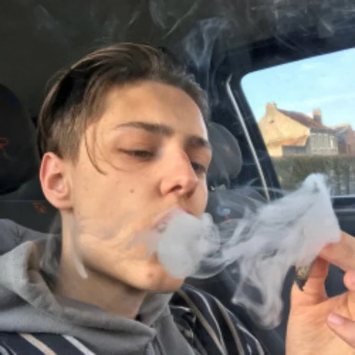 guy, the male, young woman, human, smoke