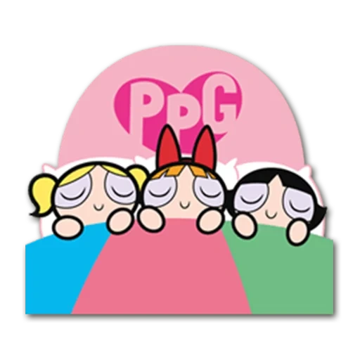 anime, garotas powerpuff dorme, papel de parede super cortado iphone, fundo rosa super cortado, heróis de um desenho animado de um superblock