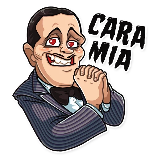 don corleone, addams keluarga, stiker addams keluarga