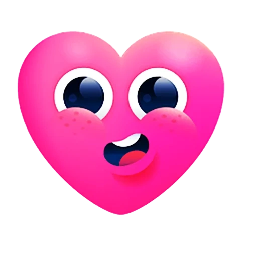 heart face, smiling face heart, heart-shaped valentine's day, a smiling face and a crying heart, pink expression pack combination