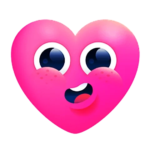 das herz ist gesicht, das herz ist emoticons, herz valentine, lächeln ist ein weinendes herz, die kombination von rosa emoji