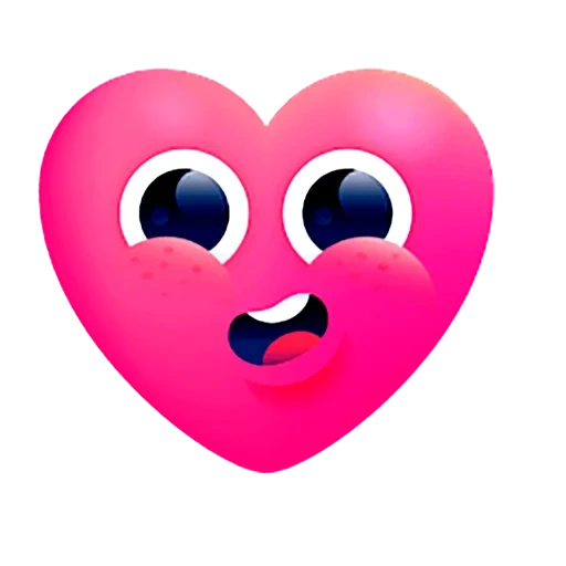 il cuore del sorriso, cuori della faccina, cuore con gli occhi, il cuore è emoticon, emoji il cuore di una persona