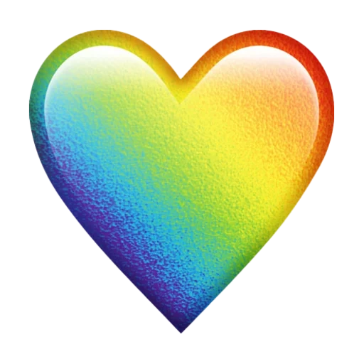 das herz ist regenbogen, farbherz, regenbogenherz, regenbogenherzen, emoji herz regenbogen