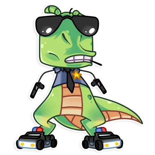 i dinosauri, buon dinosauro, dinosauro skateboard, adesivo per personaggi di dinosauro