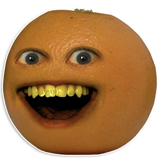 hey manzana, naranja brillante, naranja molesta, carnicería de cocina naranja molesta, serie animada molesta en naranja