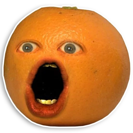 wajah oranye, jeruk lucu, jeruk jahat, oranye menjengkelkan