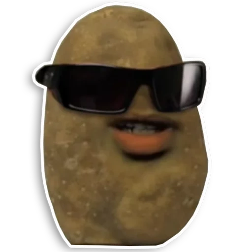 картошка очками, веселая картошка, annoying orange muddy buddy
