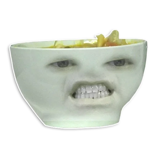 mangkuk, salad, item di atas meja, tasen pial 500ml, tassen happy bowl 1l white