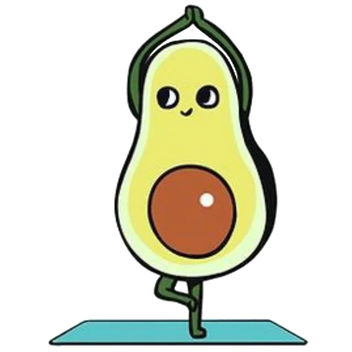 palta, dibujo de aguacate, caricatura de aguacate, lindos dibujos de aguacate, un pequeño dibujo de aguacates