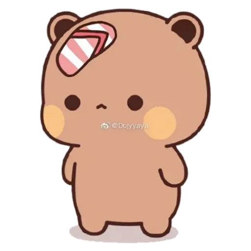 anime lindo, dibujos de kawaii, lindos dibujos, animales bonitos, el oso es dulce