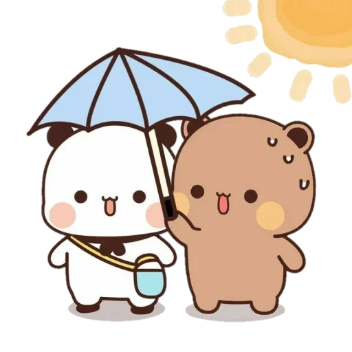 kawaii, cute bear, the drawings are cute