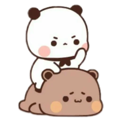 kawaii, panda maiale sichuan, simpatica figura di chibi, panda modello carino