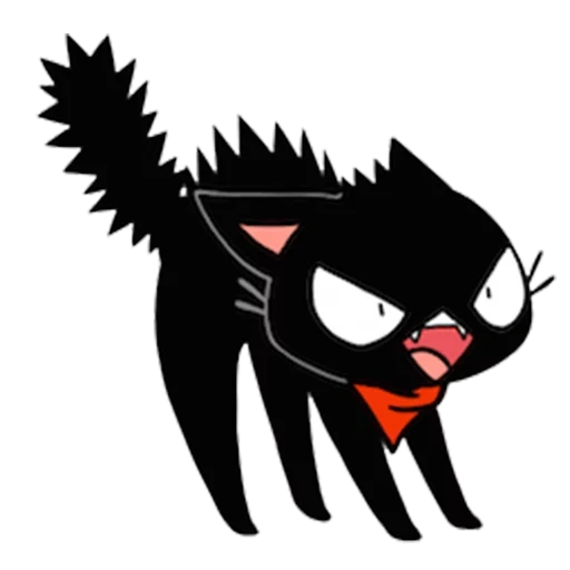 gato negro, cat teftel, nyanke caterpillar, gamercat persa, cat félix está muy enojado
