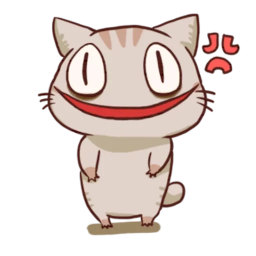 chat, chats, chats anime, les chats nyastys de l'anime, chat anime smiley