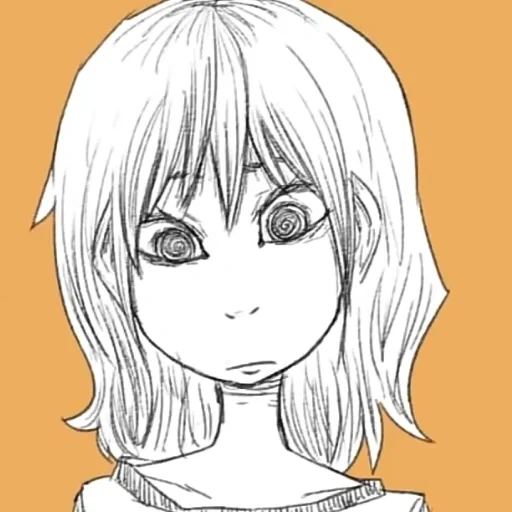 disegno, ragazza anime disegnare il volto di un insetto, anime manga personaggio, disegni anime, manga