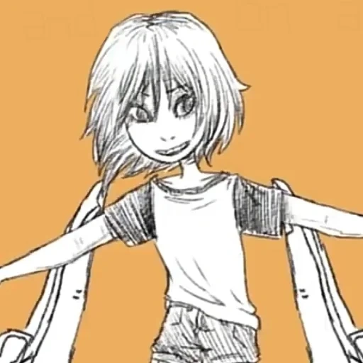 desenhos de anime com um lápis, desenhos de anime, anime com um lápis, personagens de anime, anime girl com um lápis
