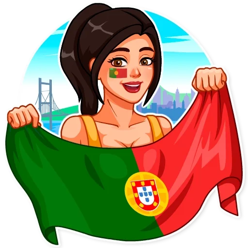 blanc comme neige, chirurgiste, fille du drapeau du portugal, la fille détient un grand drapeau du portugal