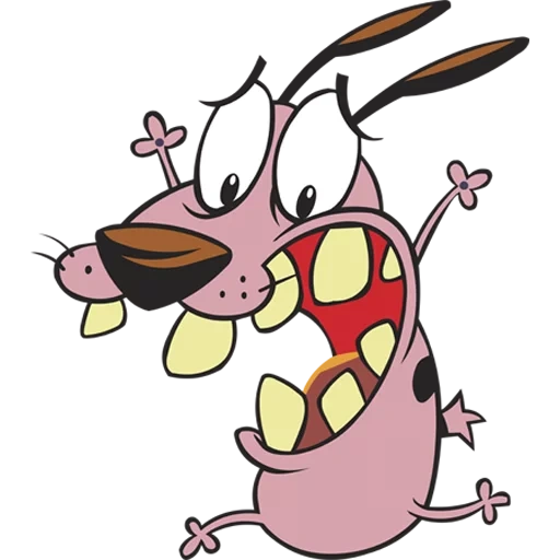 dog cartoon, cartoon network, the courage is cowardly, the courage is a cowardly dog, a snotty cartoon hero