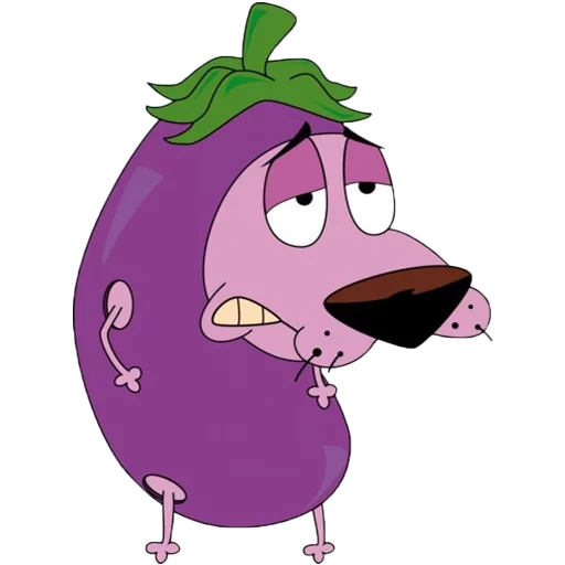 the male, character, the courage is a cowardly dog, fictional character, crocket cowardly pyos eggplant