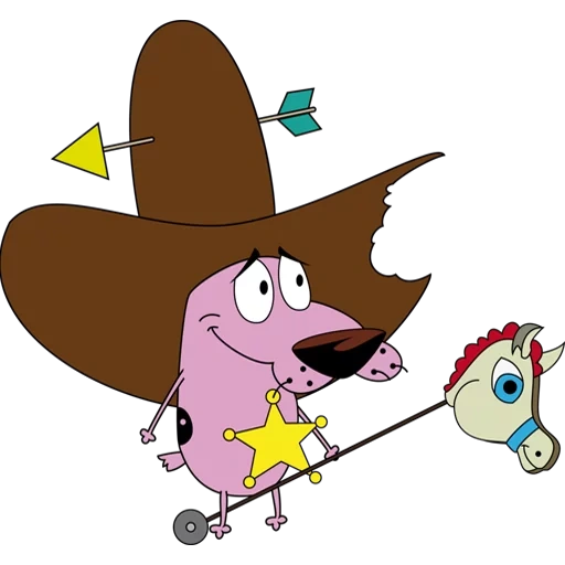 keberanian kartun, keberanian adalah anjing pengecut, koboi amerika, karakter fiksi, american dog cartoon cowboy