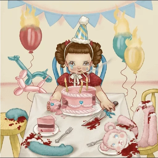 piangere bambino, melanie martinez, libro di fiabe di melanie martinez, melanie martinez piange bambino, libro crybaby di melanie martinez art