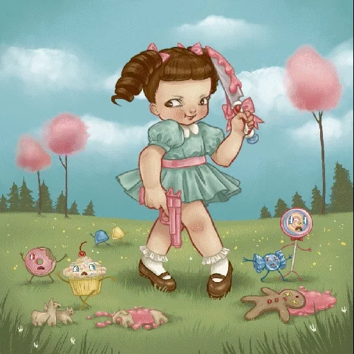 cry baby, melanie martínez, libro de cuentos melanie martínez, melanie martinez cry baby, melanie martínez portada de explosión loca