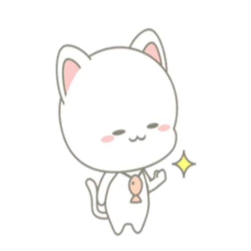 schizzo di kawai, sigillo fuori chibi chuan, schizzo modello carino, carino gatto cartone animato, schizzo di sigillo carino