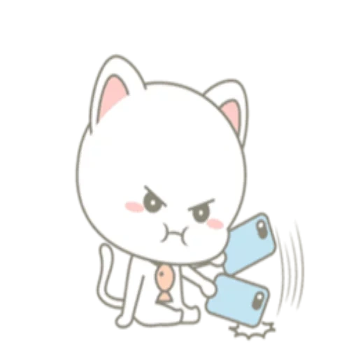 chuanjing boceto, focas de chibi chuan, patrón de gato lindo, lindo gato de dibujos animados, dibujo de boceto lindo gato