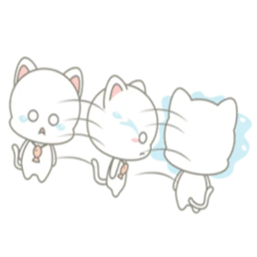 chats chibi, kitty chibi kawaii, les chats sont de jolis dessins, dessins de chats mignons, croquis de chats mignons