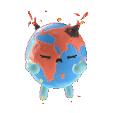 earth, global warming, 3d model of the earth, the earth is cartoony, planet earth illustrator