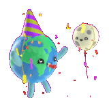bola, shariki kecil, simpan planet, kawaii birthday illustration, selamat ulang tahun binatang cat air