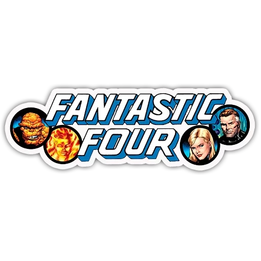 captura de pantalla, fantastic four, cuatro mágicos, cuatro palabras de ensueño, dream cuatro logo