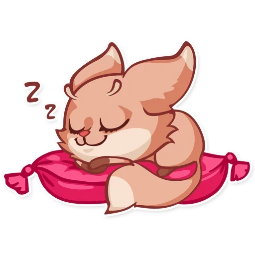 fox, fox, lovely, fennec fox, cute pattern of sleeping pig