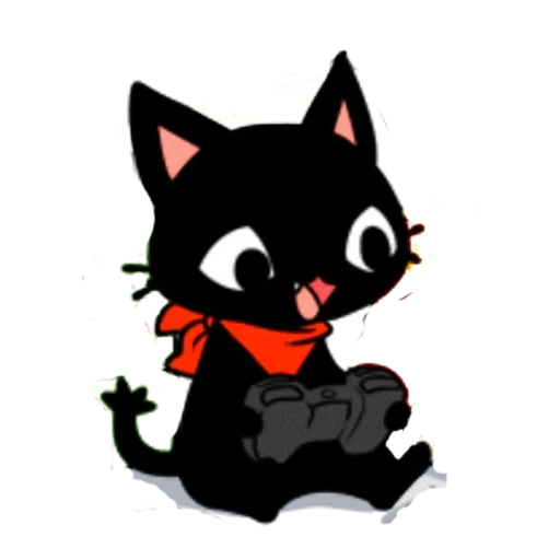 gamercat, gato preto, gamercat art, gamercat persa