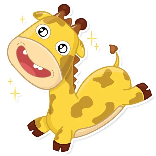 la giraffa, bambino giraffa, giraffa animale, la piccola giraffa, illustrazione giraffa