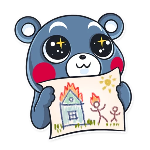 panda, kumamon, kumamont, sticker bear mamon