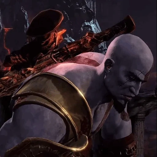 kratos god of war, kratos god of war 3, kratos ares 3 ps4, lama di atene god of war, kratos god of war 3 facce