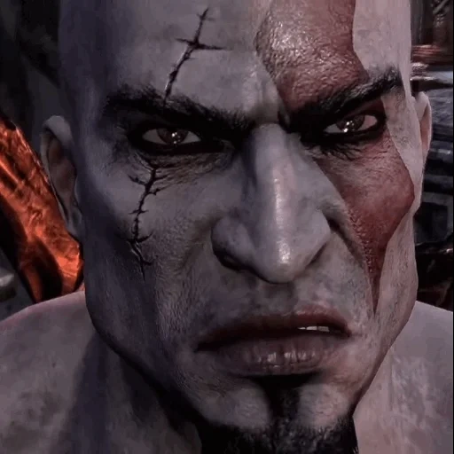 kratos, god war, god war iii, god of war 3 mother of kratos, dio della guerra senza barba kratos