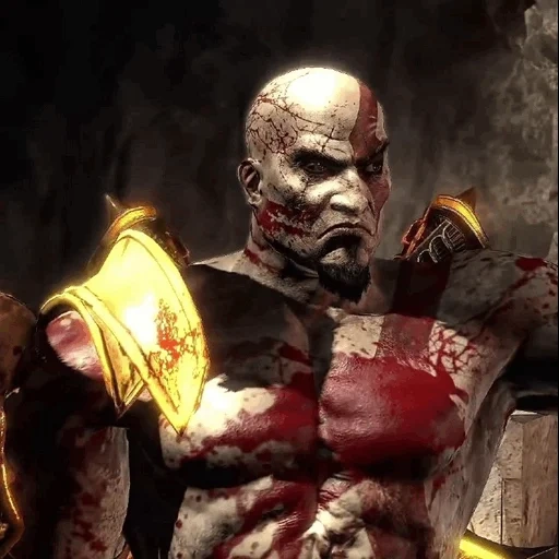 kratos, game perang tuhan, kratos god war 3, god war 3 secret writing, tahun bagian versi versi yang diperbarui var 3