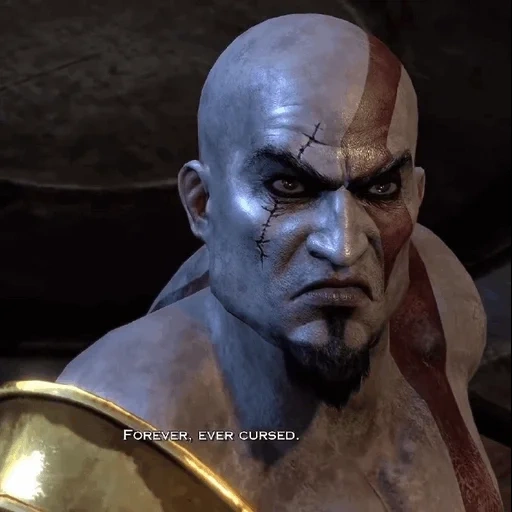 kratos, guerra de diós, guerra de dios de hermes, dios war kratos sin barba