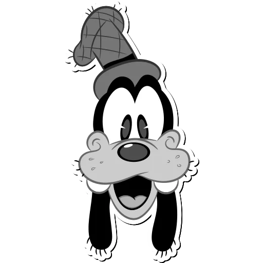 goofy sourit, masque de goofy, goofy mickey mouse, mickey mouse face