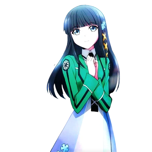 miyuki chaiba, miyuki shiba, anime girl, glückliche schüler in der zauberschule, der verlierer der miyuki school of magic