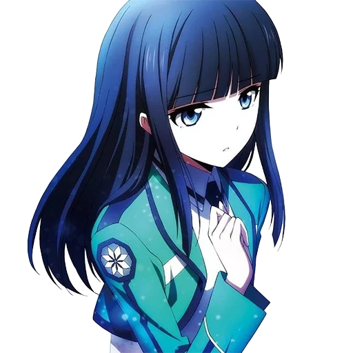 miyuki shiba, anime bleu, shiba miyuki, mahouka koukou, les élèves chanceux de l'école de magie