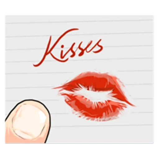 lip, girl, a kiss of the lips, the kiss of sponge, lip illustration