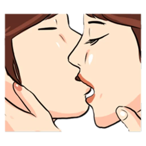 beso, imagen, beso correcto, múltiples besos, técnica beso con la lengua