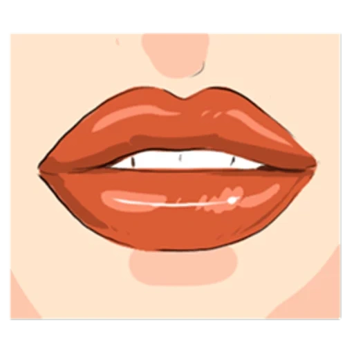 the kiss, lippen und lippen, illustration of the lips, ein leidenschaftlicher kuss